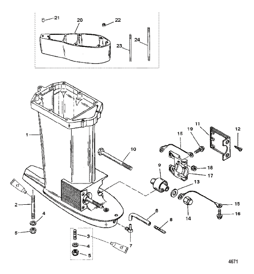 Driveshaft Housing (USA-0T800999/BEL-0P267999 and Below)