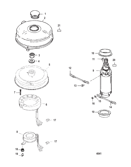 Flywheel and Starter Motor