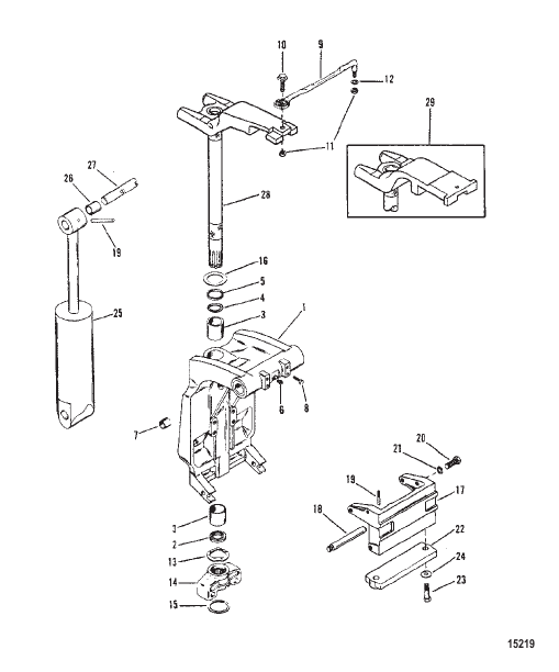 Swivel Bracket And Steering Arm (Casting Number 1499-8709C5)