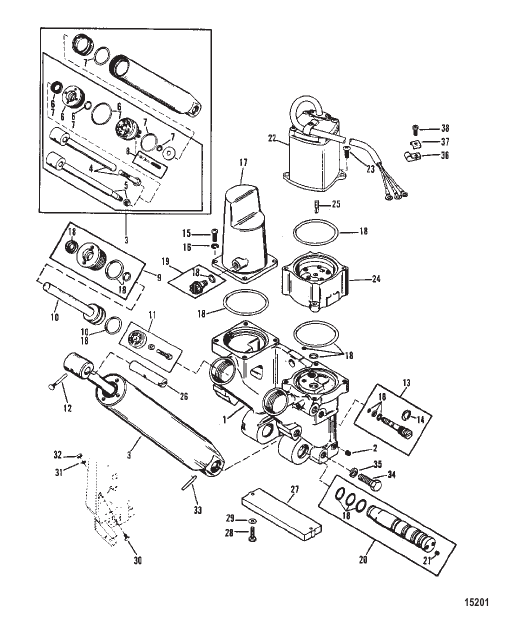 Power Trim Components Three Ram (Design II )