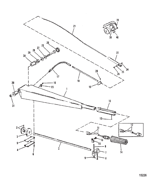 Steering Handle Components (With Steering Arm)