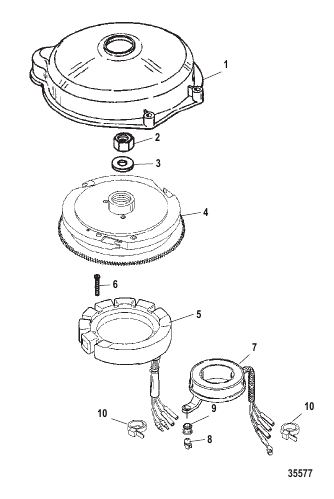 Flywheel and Stator Electric