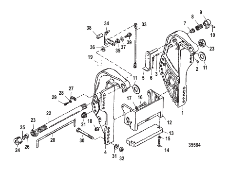 Transom Bracket Electric