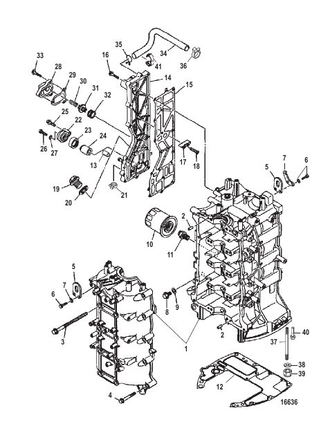 Cylinder Block and Crankcase