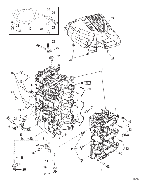 Cylinder Block and Crankcase