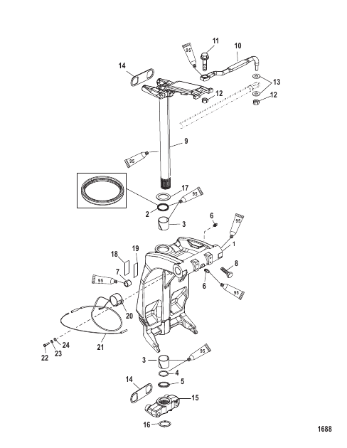 Swivel Bracket and Steering Arm