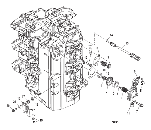 Poppet/Thermostat Mounting