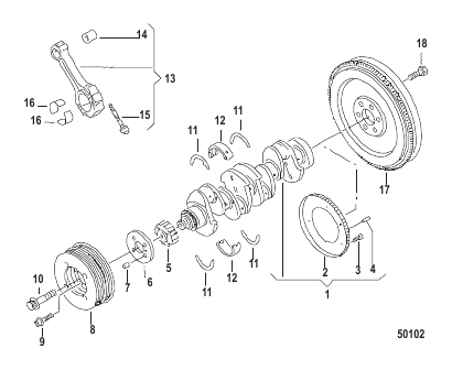 ENGINE COMPONENTS SDI Crankshaft/Connecting Rod Bearings
