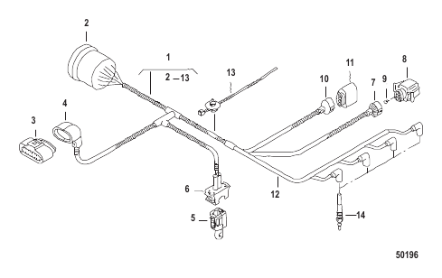 WIRING HARNESS Engine Injection Pump