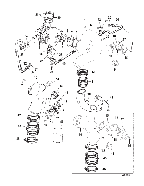 TURBO CHARGER/EXHAUST ELBOW