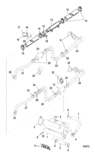 HEAT EXCHANGER AND HOSES