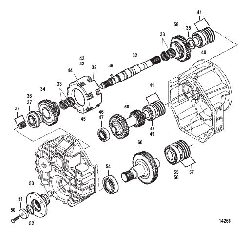 TRANSMISSION (DOWN ANGLE)(INBOARD)