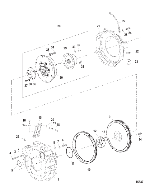 Flywheel Housing (STERNDRIVE)