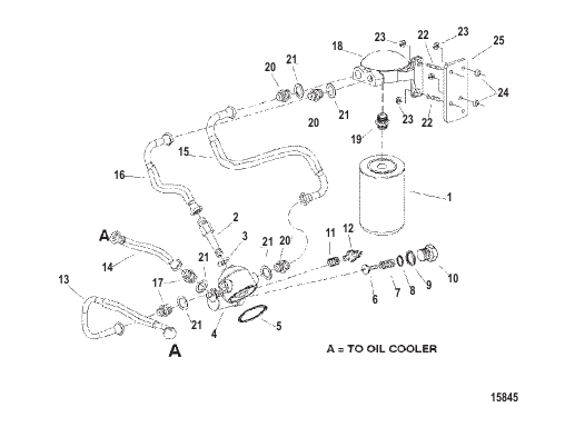 Oil Filter And Oil Hoses