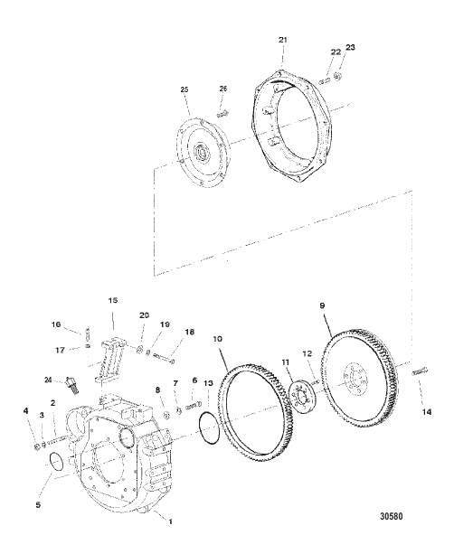 FLYWHEEL HOUSING (INBOARD)