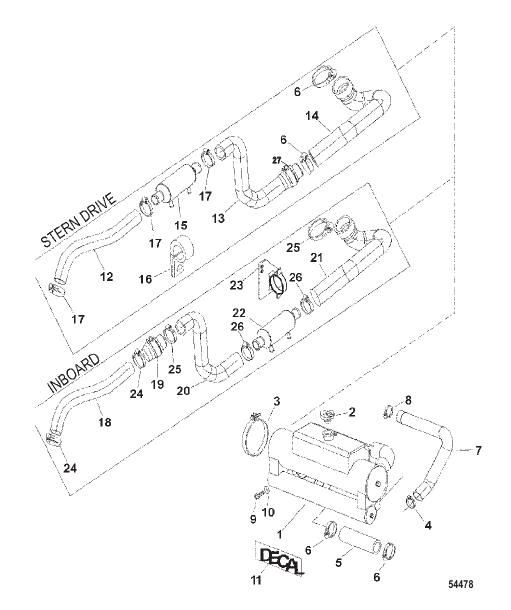 HEAT EXCHANGER AND HOSES