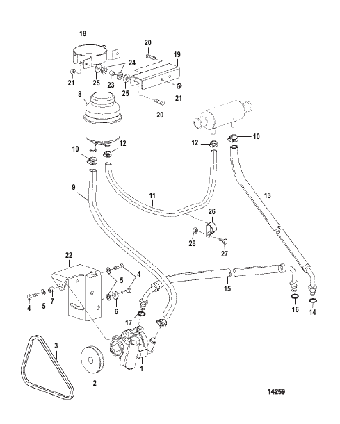 POWER STEERING COMPONENTS (STERN DRIVE)