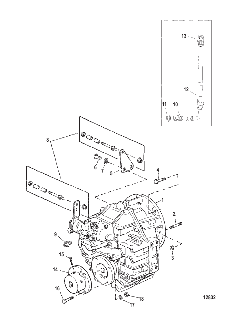 TRANSMISSION & RELATED PARTS (INBOARD)