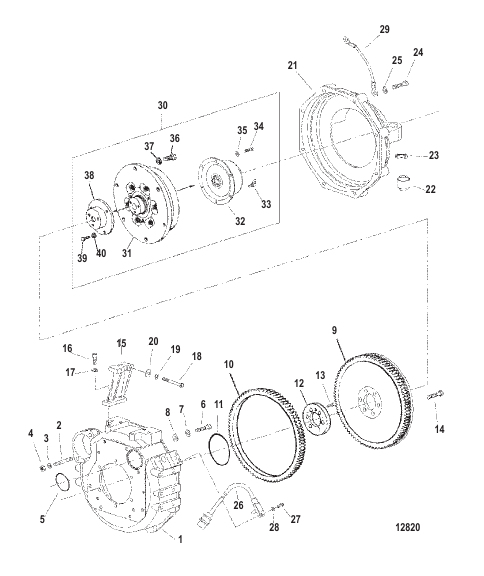 Flywheel Housing (STERNDRIVE)