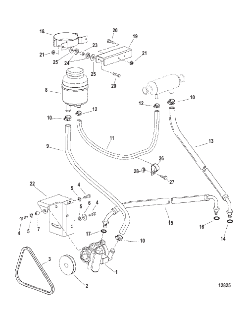 POWER STEERING COMPONENTS (STERN DRIVE)
