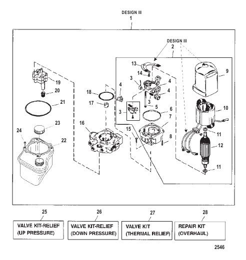 PUMP/MOTOR (TOP MT RESERVOIR)