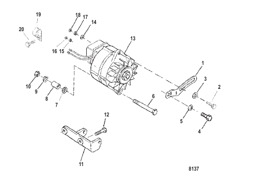 Alternator Mando (S/N-0L382121 And Below)