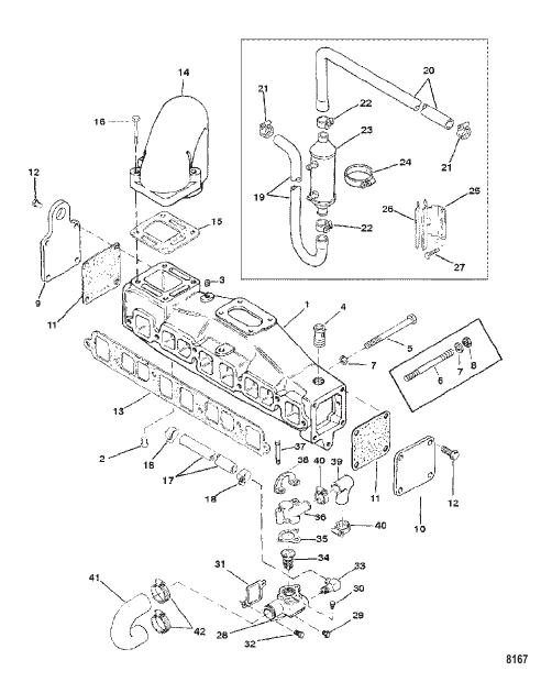 Exhaust Manifold and Water System