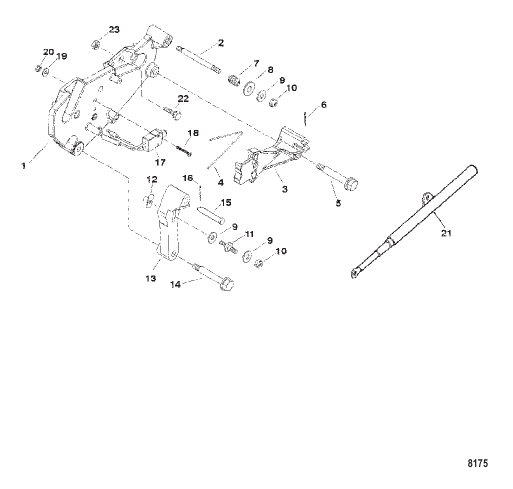 Shift Bracket (Use With Stamped Steel Rocker Cover)