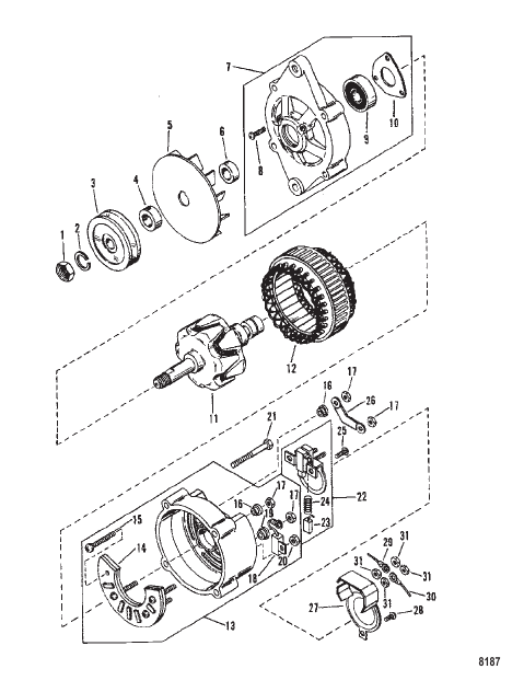 Alternator (Mando) #AC155603