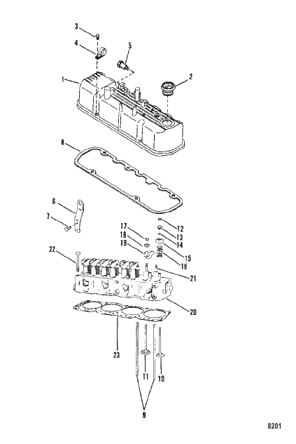 Cylinder Head and Rocker Cover