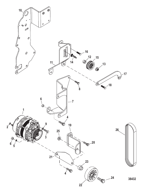 Alternator and Brackets