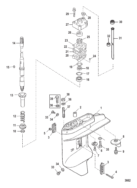 Gear Housing Driveshaft