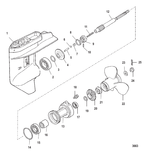 Gear Housing Propeller Shaft