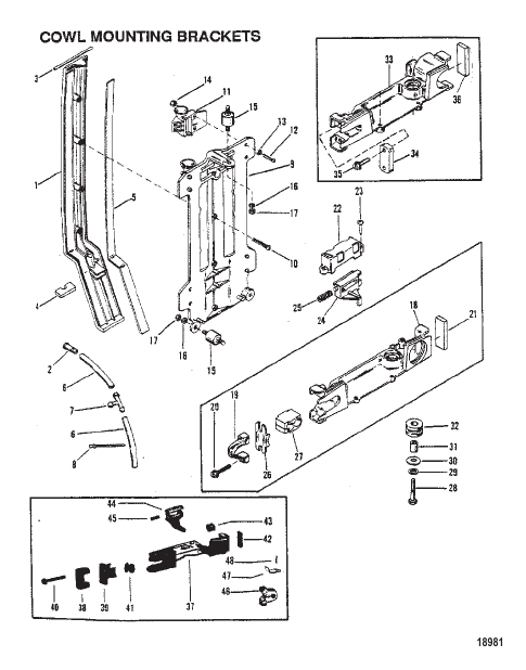 Cowl Mounting Brackets
