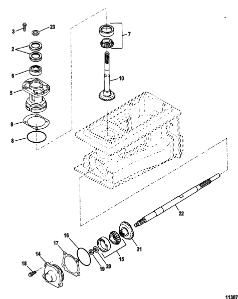 Pinion And Impeller Shaft (Splined Drive)