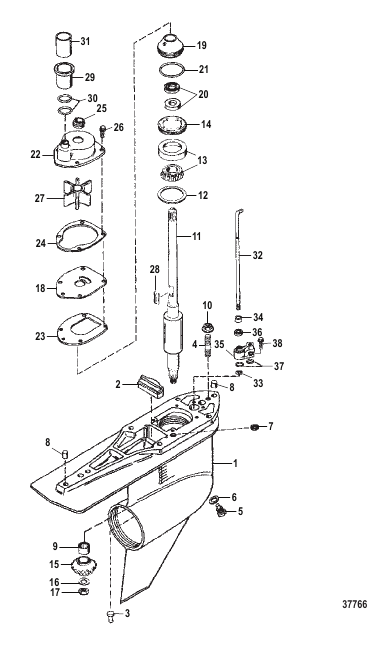 GEAR HOUSING (DRIVESHAFT)(STANDARD ROTATION)