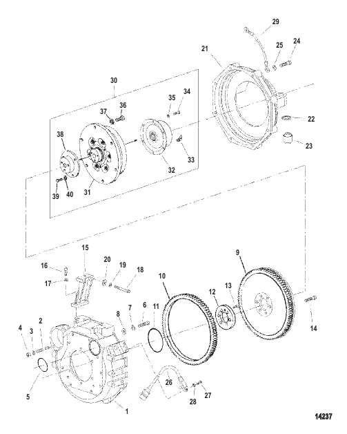 Flywheel Housing (Sterndrive)