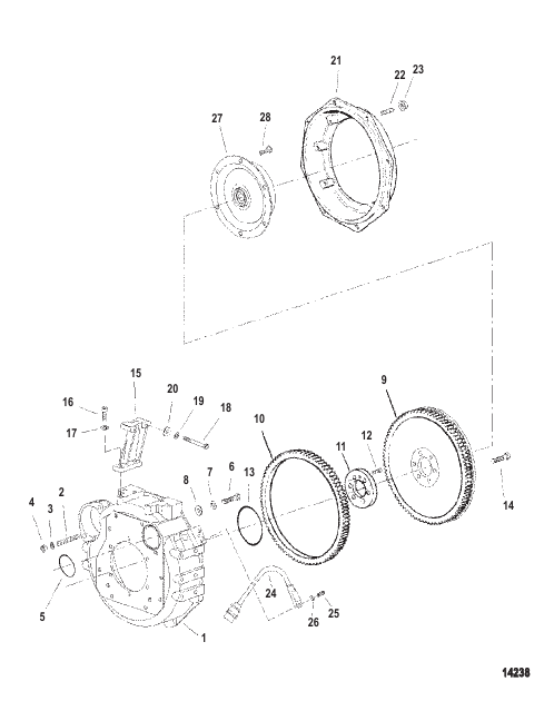 Flywheel Housing (Inboard)