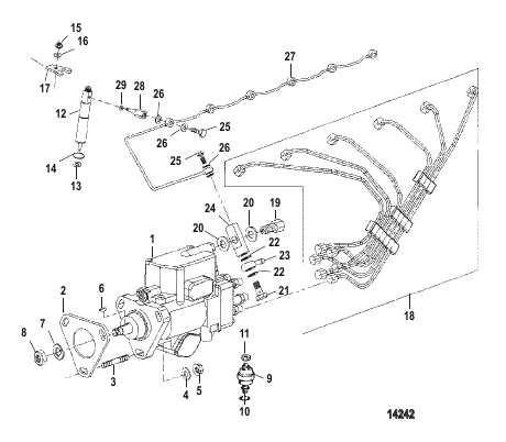 Injection Pump Nozzle And Lines