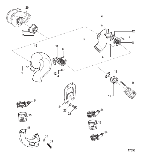 Turbocharger and Exhaust Elbow