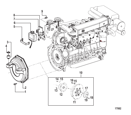 Flywheel Housing Cover (STERNDRIVE)