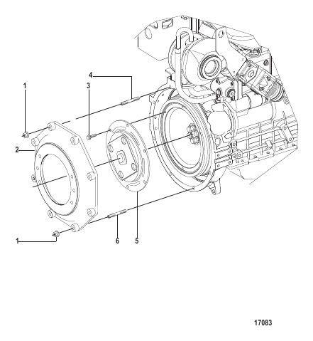 Flywheel Housing Cover (INBOARD)