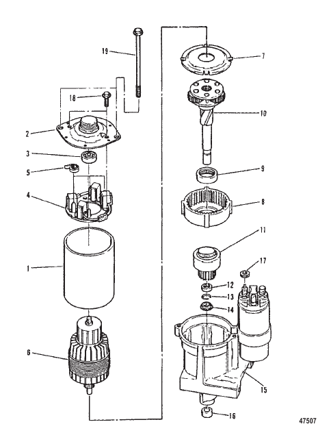 STARTER MOTOR 3 1/4" DIAMETER END CAP