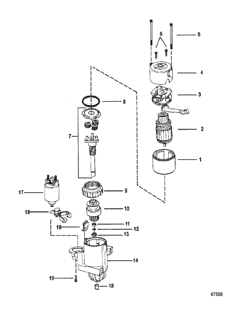 STARTER MOTOR 2 7/8" DIAMETER END CAP