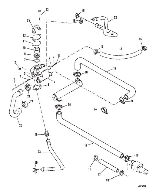 THERMOSTAT HOUSING (STANDARD COOLING)