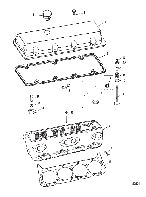 CYLINDER HEAD AND ROCKER COVER
