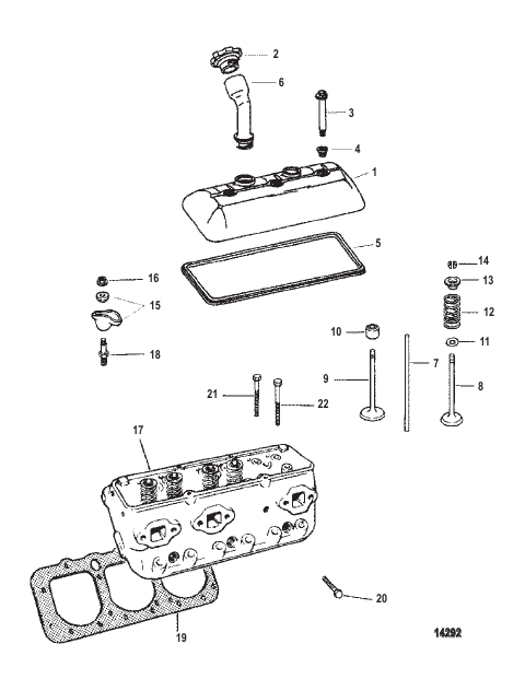 CYLINDER HEAD AND ROCKER COVER