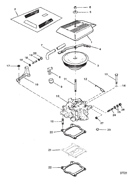 CARBURETOR/THROTTLE LINKAGE (4 BARREL)