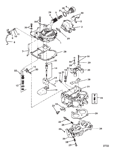 CARBURETOR (MERCARB - 2 BARREL)