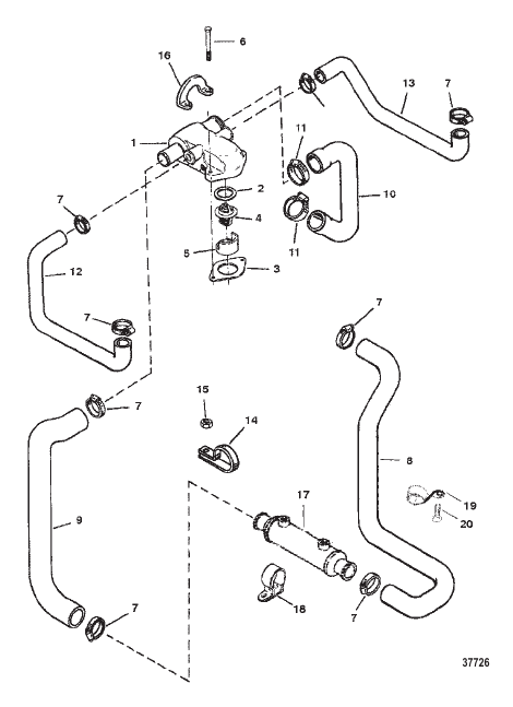 STANDARD COOLING SYSTEM (5.7L/5.7LX ALPHA)